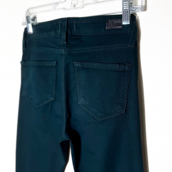 Paige Ultra Skinny Mid Rise Ankle Jeans Marine Green Size 27 - Picture 5 of 10